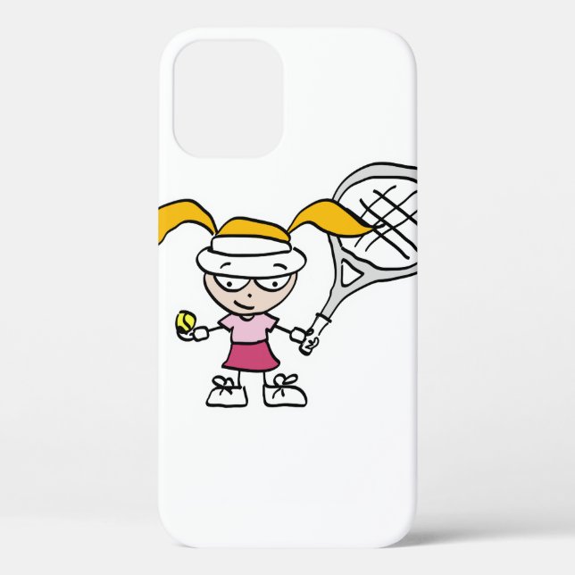 Kinder Tennis Case-Mate iPhone Hülle (Rückseite)
