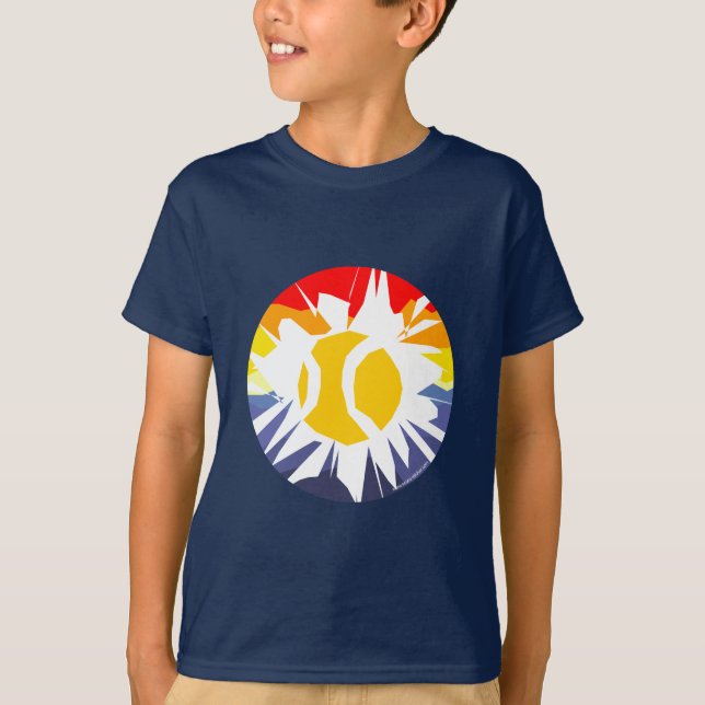 Kinder Tennis Tee Shirt (Vorderseite)