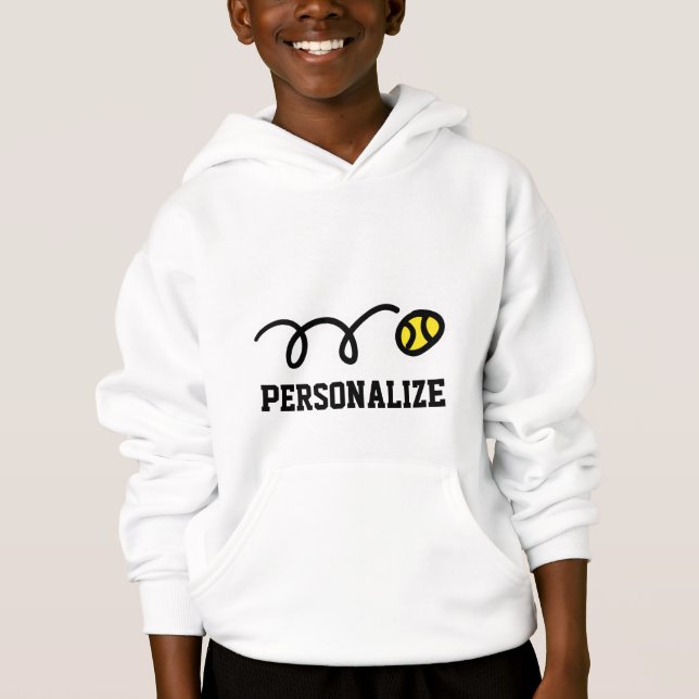 Kinder Tenniskleidung | Kinderhoodie Hoodie (Vorderseite)