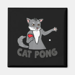 Kinder Tischtennis Katze für Jungen und Mädchen Magnet