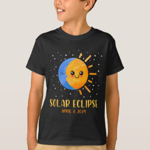 Kinder Totale Sonnenfinsternis 8. April T-Shirt