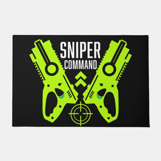 Kinder Toy Gun Battle Gift Fußmatte (Vorderseite)