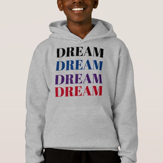 Kinder träumen von Motivierend Hoodie (Vorderseite)