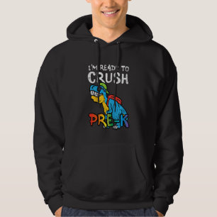 Kinder Trex Ich bin bereit zu zermalmen Pre K Prek Hoodie