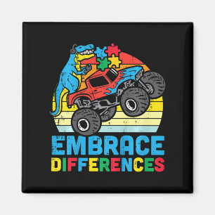 Kinder Trex Monster Truck versetzen sich mit Autis Magnet