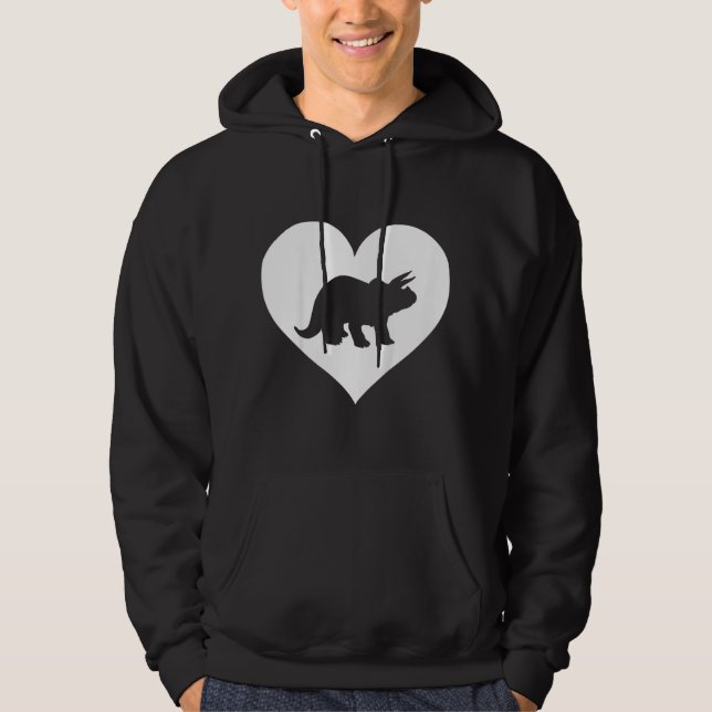 Kinder Triceratops Lover Girls Jugend Hoodie (Vorderseite)