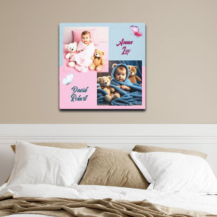 Kinder Twins Sweet 2 Fotos Custom Poster