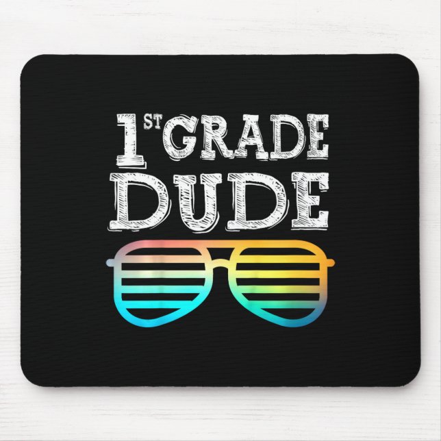 Kinder Typ der ersten Klasse zurück zur Schule Mousepad (Vorne)