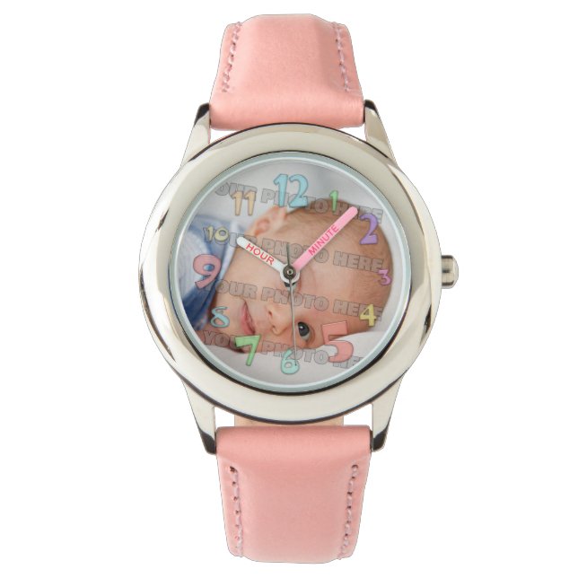 Kinder und Babybilder Armbanduhr (Vorderseite)