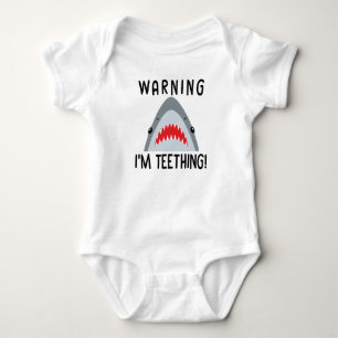Kinder- und Babys Ecke - WARNUNG ICH ZAHNE Baby Strampler