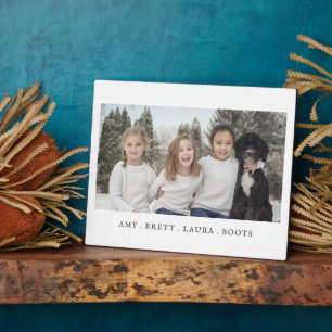 Kinder und Hunde im Foto Fotoplatte