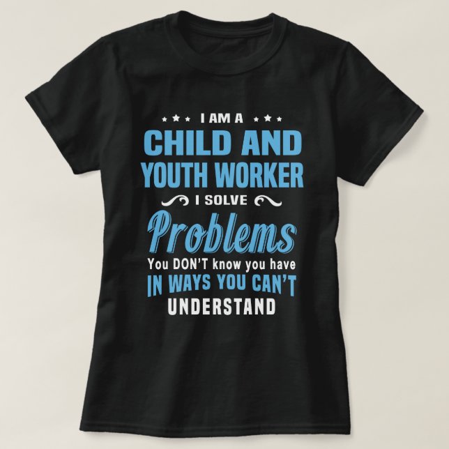 Kinder und Jugendarbeiter T-Shirt (Design vorne)