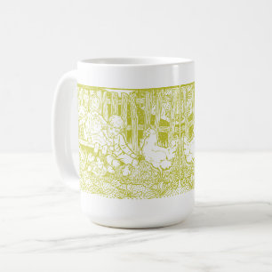Kinder und Küken aus der viktorianischen Ära Kaffeetasse