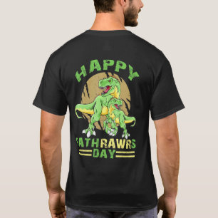 Kinder und Papa glücklich Fathraws Day Dinosaur T T-Shirt