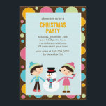 Kinder und Snowman-WeihnachtsParty Einladung<br><div class="desc">Feiertags-Party Einladungen
 Babystar Entwürfe</div>