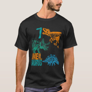 Kinder Uneil Saurus 7. Geburtstag Boys Rex Bday Te T-Shirt
