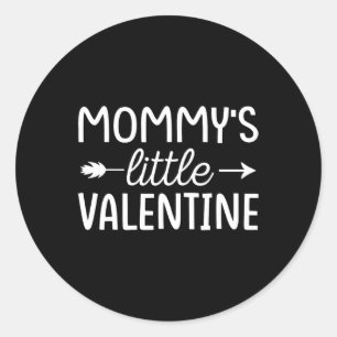 Kinder Valentine Day Kleinkind Mommys Kleines Vale Runder Aufkleber