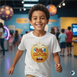 Kinder Video Gaming Stufe 5 Entsperrt T-Shirt
