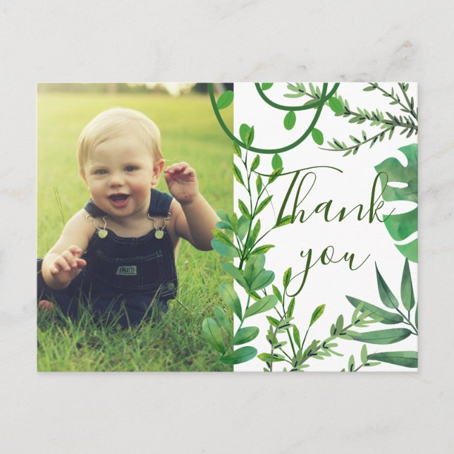 Kinder Vielen Dank Wild Jungle Postcard Postkarte (Vorderseite)