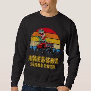 Kinder Vintag seit 2012 Rex Monster Truck Sweatshirt