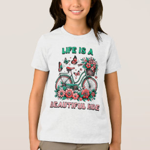 Kinder Vintages Fahrrad Tri-Blend Shirt
