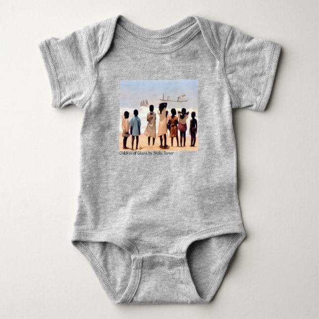 Kinder von Ghana - Künstlerin - Shelia Turner Baby Strampler (Vorderseite)