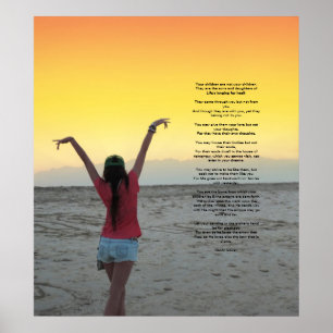 Kinder von Kahlil Gibran Poster