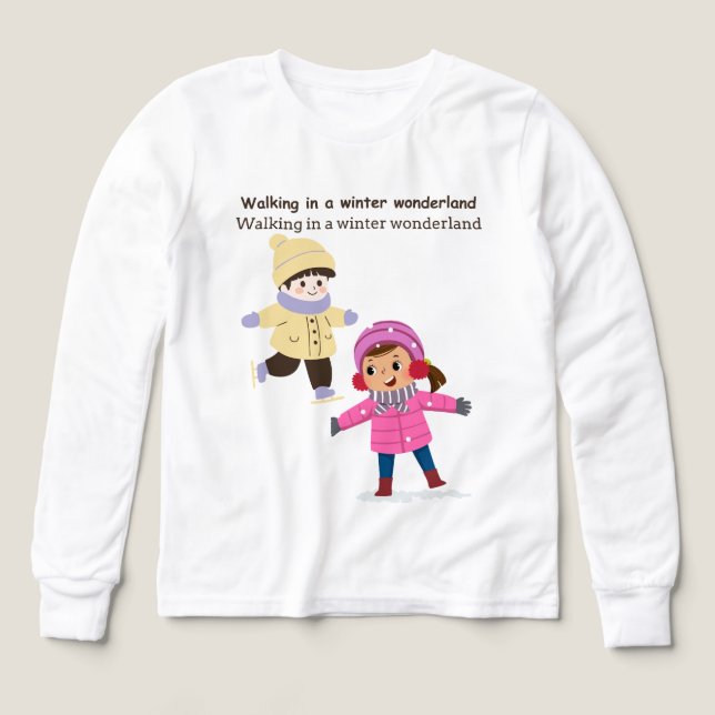 Kinder wandern im Winterwunderland (Design Vorderseite)