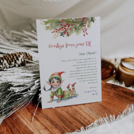Kinder Weihnachten Abschied von Ihrem Elf-Girl-Bri Einladung