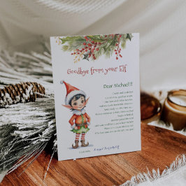 Kinder Weihnachten auf Wiedersehen aus Ihrem Elfen Einladung