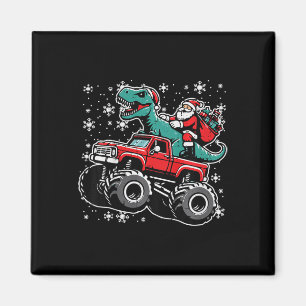 Kinder Weihnachten Monster Truck Dino Weihnachtsma Magnet