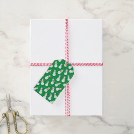 Kinder Weihnachten Niedlicher Schneemann in Hats Geschenkanhänger
