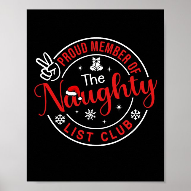 Kinder Weihnachten stolz Mitglied der schmutzigen  Poster (Vorne)
