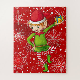 Kinder Weihnachts Elf Puzzle
