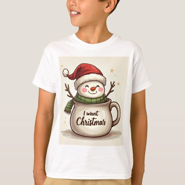 Kinder Weihnachts-T - Shirt (Vorderseite)