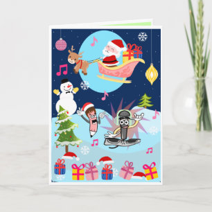 Kinder-Weihnachtskarte – interaktive Karte