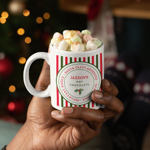 Kinder Weihnachtsmann Nordpol Heiße Schokolade Wei Kaffeetasse