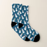 Kinder Weihnachtsschneemann in Hats-Ozean Socken<br><div class="desc">Behalt dir mit diesen festlichen Weihnachtssocken die Füße warm. Gut,  um das Haus am Weihnachtsfeiertag zu tragen oder um Geschenke an Heiligabend zu öffnen.</div>
