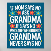 Kinder Wenn Mama Nein Sagt Frag Oma Lustige Gelieb