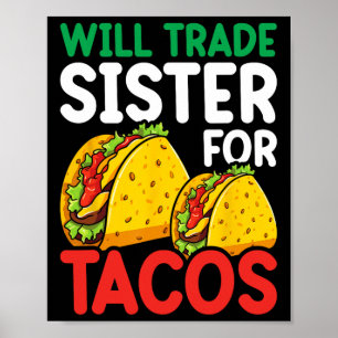 Kinder werden Handelsregister für Tacos-Kleinkinde Poster