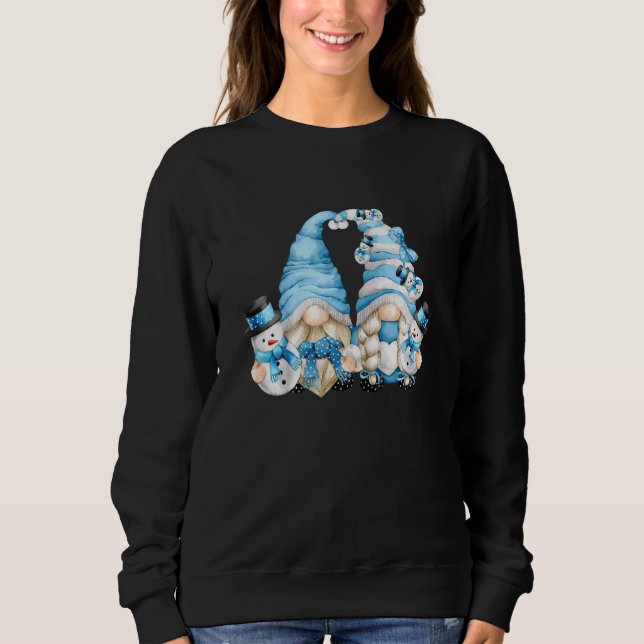 Kinder Winter Matching Gnoma für Kinder mit Niedli Sweatshirt (Vorderseite)