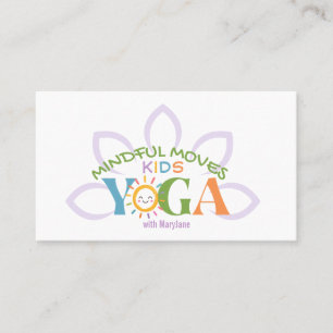 Kinder-Yoga-Geschäftskarte Visitenkarte