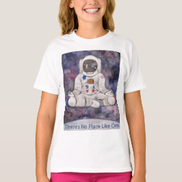 Kinder Yogasonautin ohne Ort wie Om T - Shirt