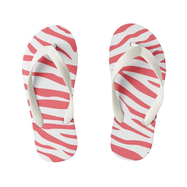 Kinder Zebra Stripe Flip Flops (Fußbett)