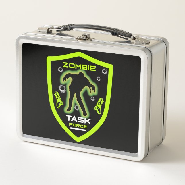 Kinder Zombie Party Metall Brotdose (Vorderseite)