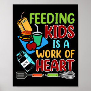Kinder zu ernähren ist eine Herzensarbeit Schul-Lu Poster