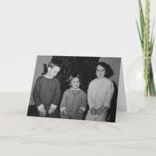 Kinder zu Weihnachten Vintages Foto