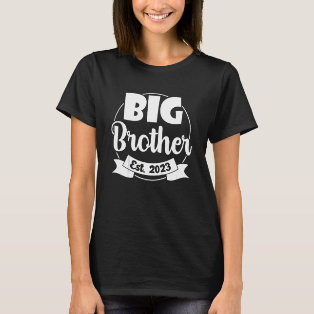 Kinder zum Big Brother Est 2023 Baby Announc beför T-Shirt (Vorderseite)