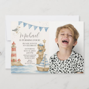 Kinder zum Geburtstag einladen mit Foto Einladung