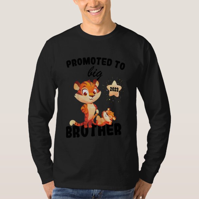 Kinder zum großen Bruder 2023 befördert Ankündigun T-Shirt (Vorderseite)